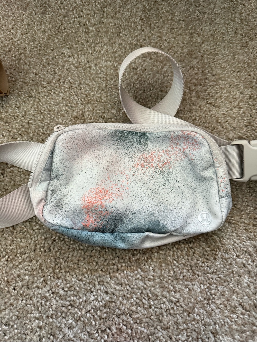 lululemon athletica Speckled Light Pink Crossbody Belt Bag